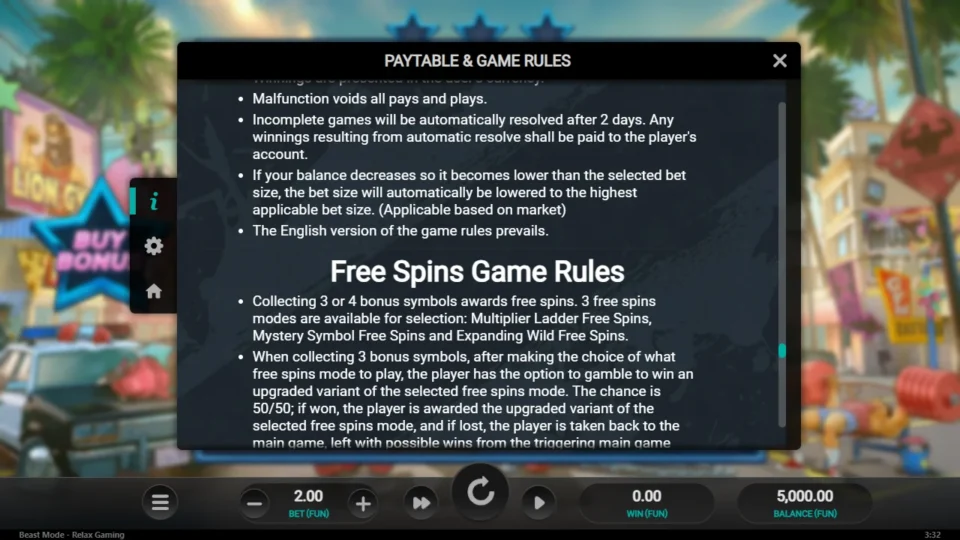Beast Mode rules, page 22