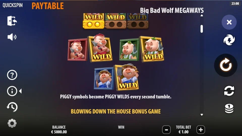Big Bad Wolf MEGAWAYS rules, page 2