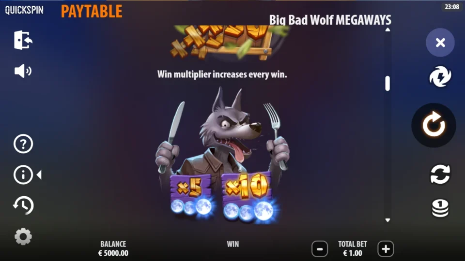 Big Bad Wolf MEGAWAYS rules, page 4