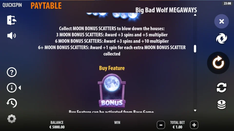 Big Bad Wolf MEGAWAYS rules, page 5