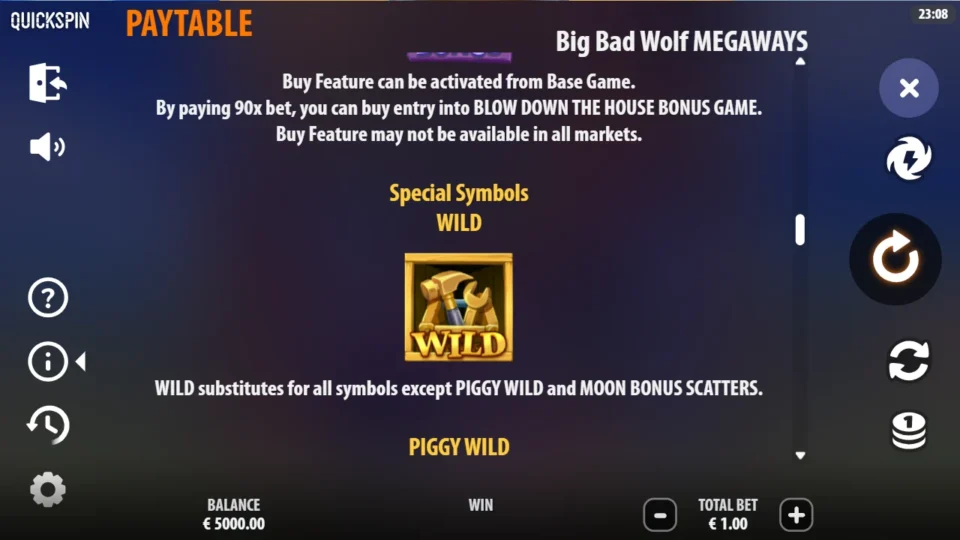 Big Bad Wolf MEGAWAYS rules, page 6