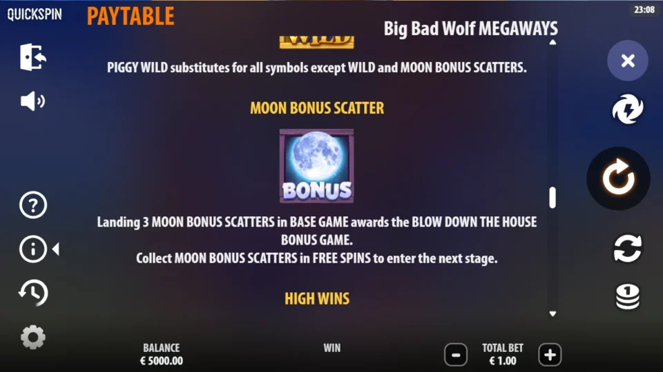 Big Bad Wolf MEGAWAYS rules, page 8