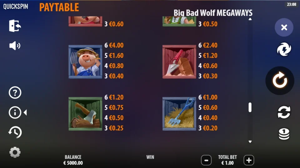 Big Bad Wolf MEGAWAYS rules, page 10