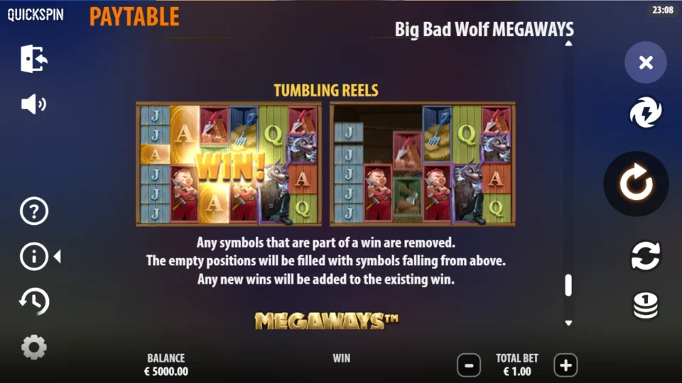 Big Bad Wolf MEGAWAYS rules, page 12