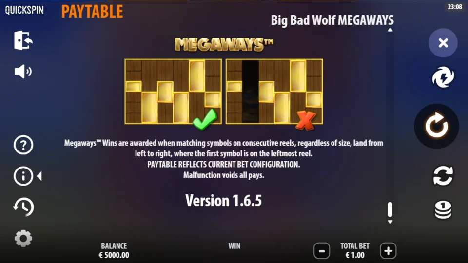 Big Bad Wolf MEGAWAYS rules, page 13