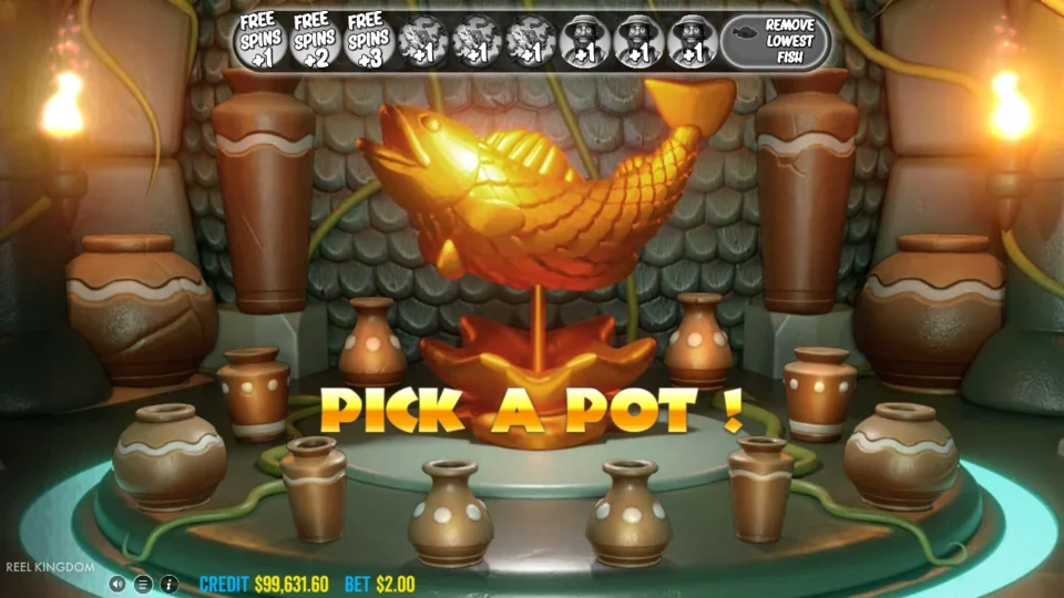 Big Bass Amazon Xtreme: free spins triggered (bonus buy) on round 1001