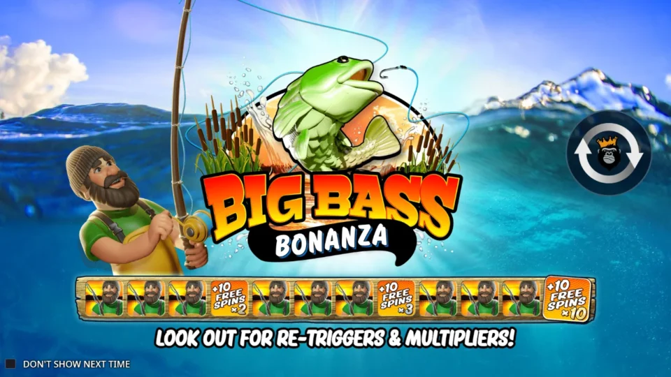 Big Bass Bonanza: intro screen, slide 1