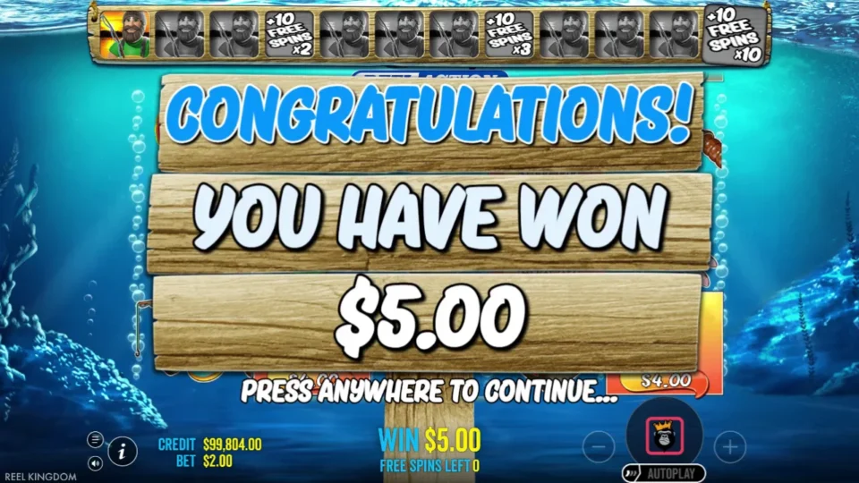 Big Bass Bonanza Reel Action: The purchased bonus ends at USD 5 with one fisherman in the meter
