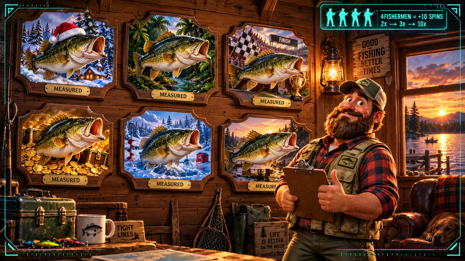 Big Bass slots tested editions trophy wall