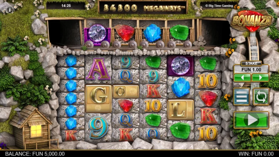 Bonanza demo game field