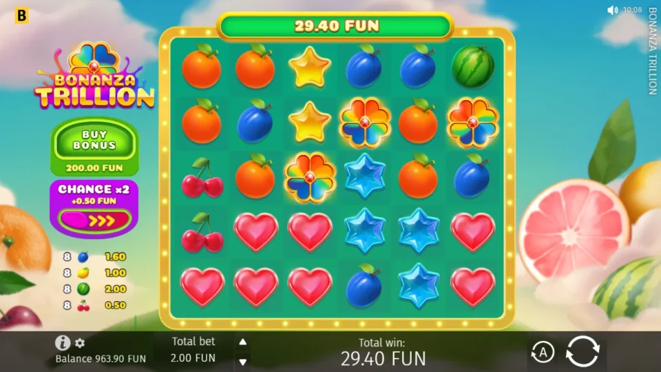 Bonanza Trillion: big win 14.7x (29.4) on media spin 57