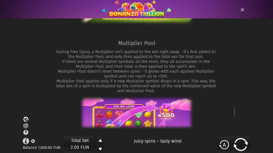 Bonanza Trillion rules, page 9