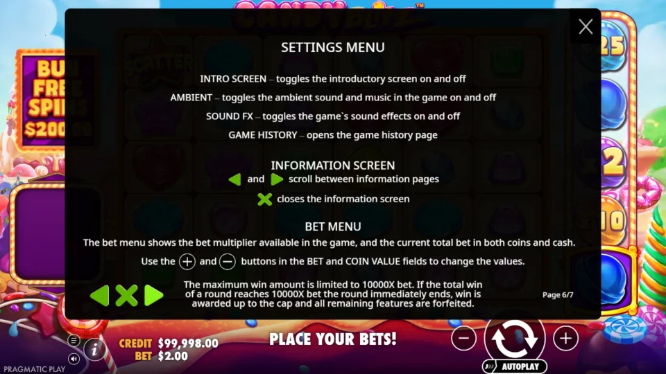 Candy Blitz rules, page 6