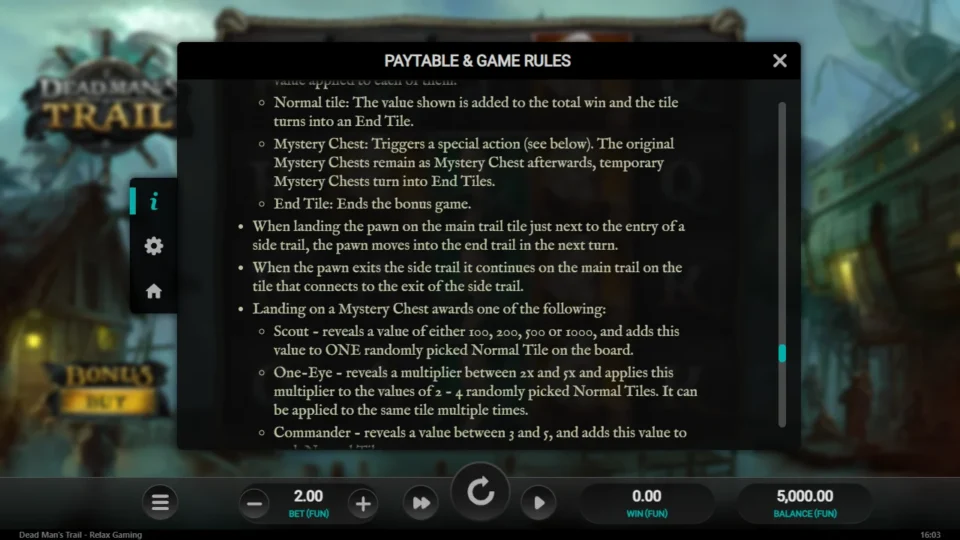 Dead Man's Trail rules, page 18