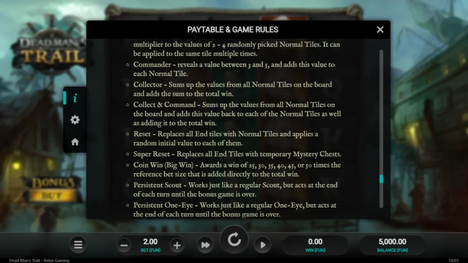 Dead Man's Trail rules, page 19