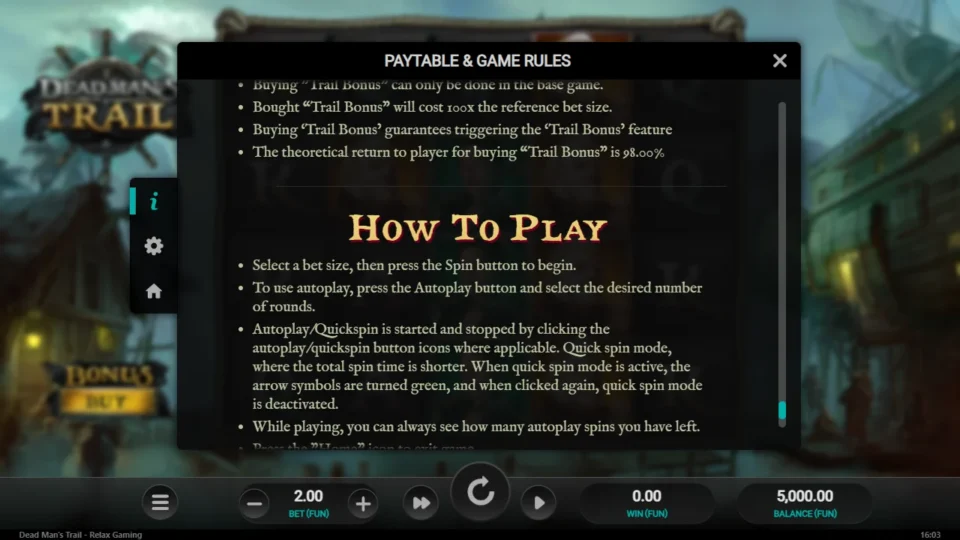 Dead Man's Trail rules, page 22