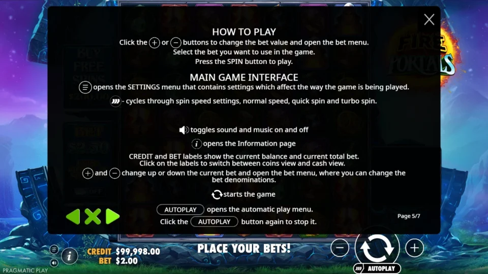 Fire Portals rules, page 5