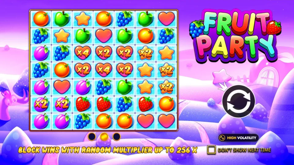 Fruit Party: intro screen, slide 1