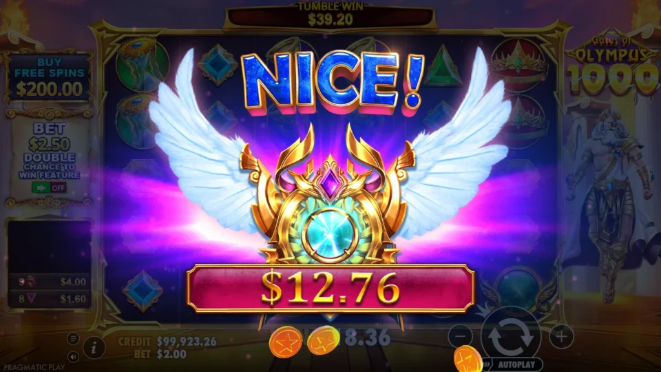 Gates of Olympus 1000: big win 19.6x (39.2) on media spin 76