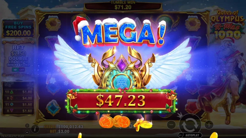 Gates of Olympus Xmas 1000: The winged Mega celebration counts up over the ordinary reels