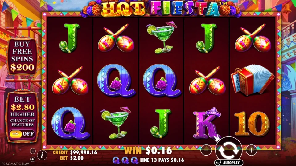 Hot Fiesta: base game, start screen