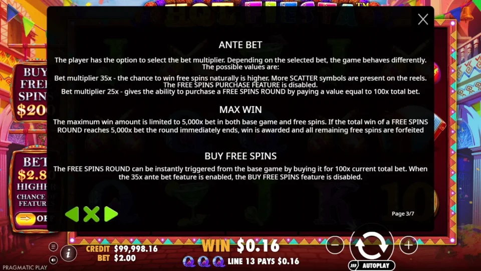 Hot Fiesta rules, page 3