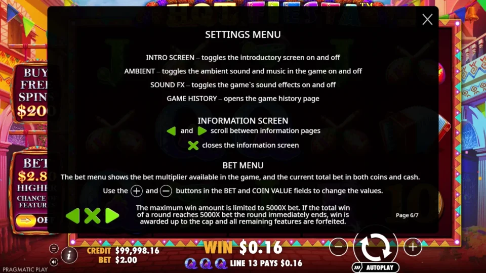Hot Fiesta rules, page 6