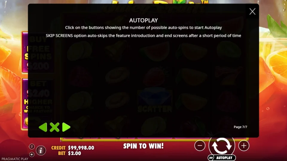 Juicy Fruits rules, page 7