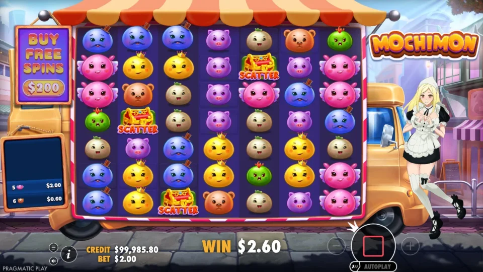 Mochimon: The natural scatter entry arrives with USD 2.60 already on WIN