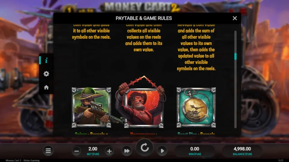 Money Cart 2 rules, page 5