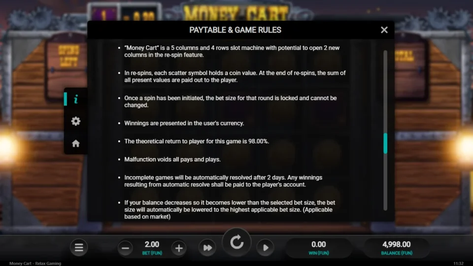 Money Cart rules, page 6