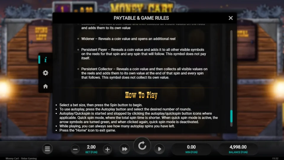 Money Cart rules, page 9