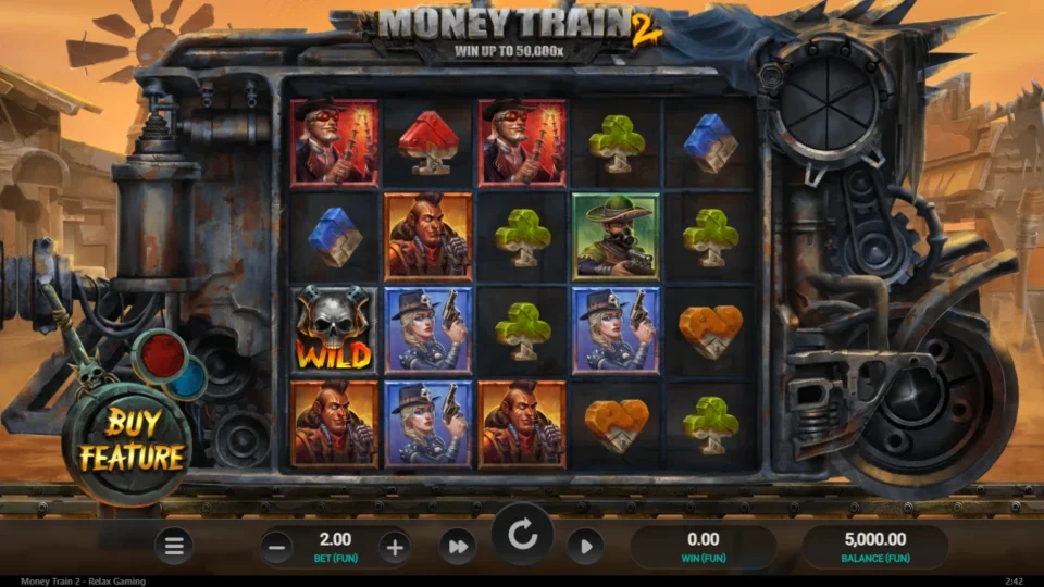 Money Train 2: base game, start screen