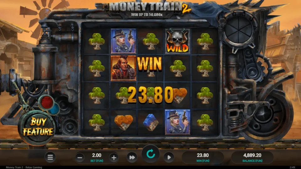 Money Train 2: big win 11.9x (23.8) on media spin 35