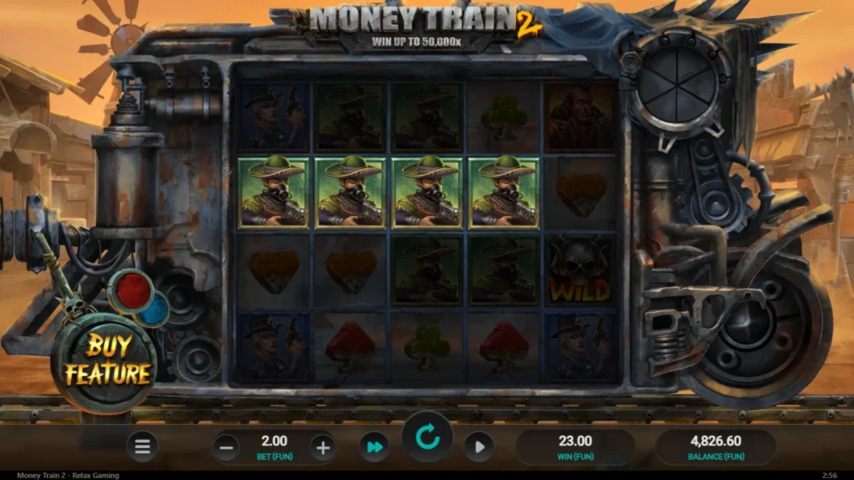 Money Train 2: big win 11.5x (23.0) on media spin 97