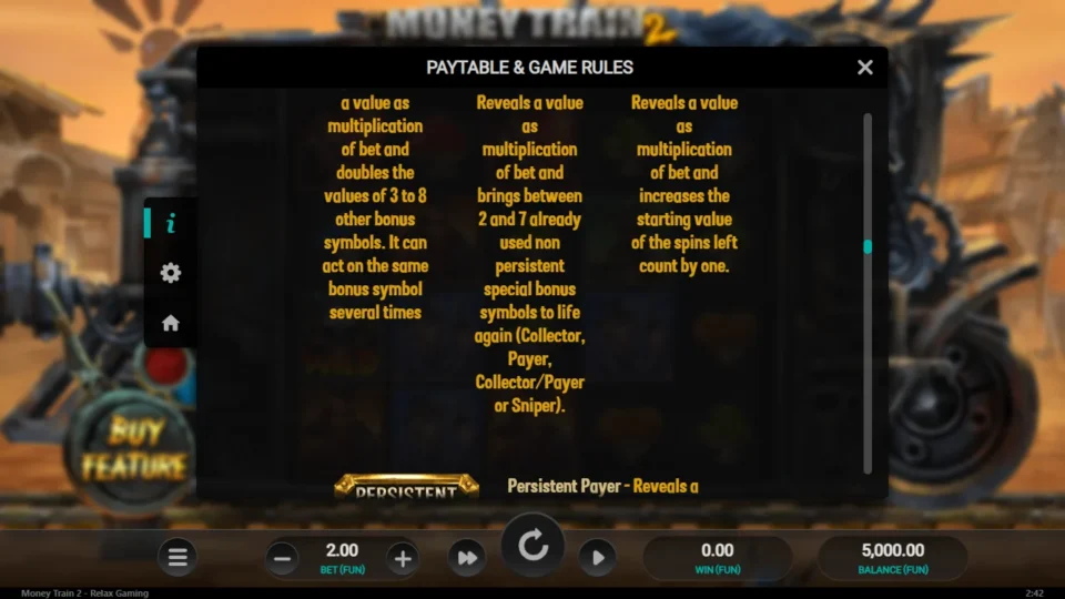 Money Train 2 rules, page 12
