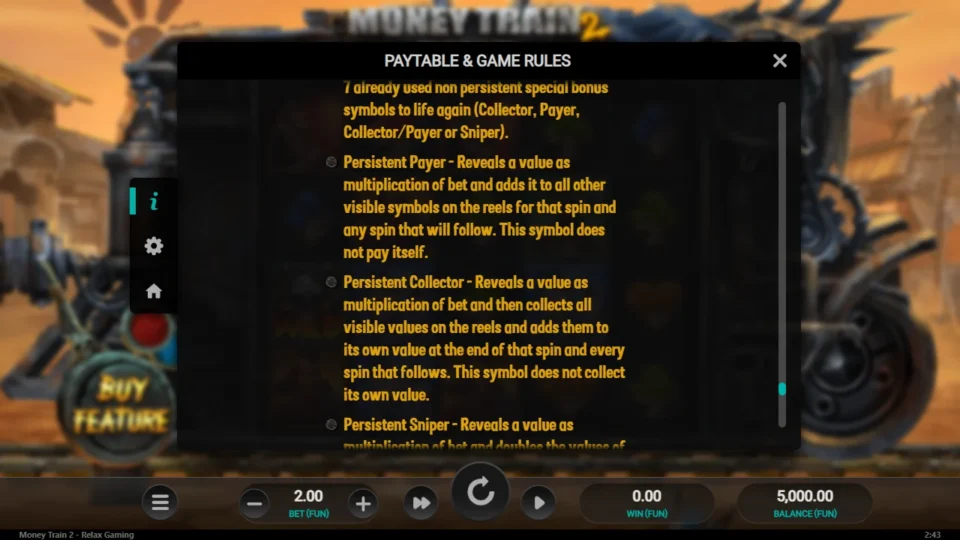 Money Train 2 rules, page 28