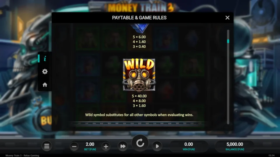 Money Train 3 rules, page 3