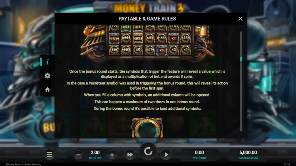 Money Train 3 rules, page 6