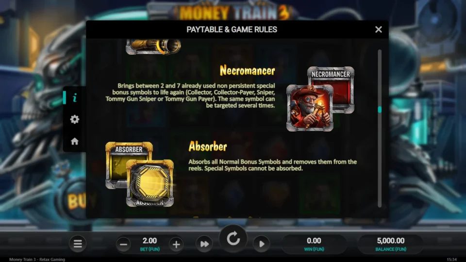 Money Train 3 rules, page 8
