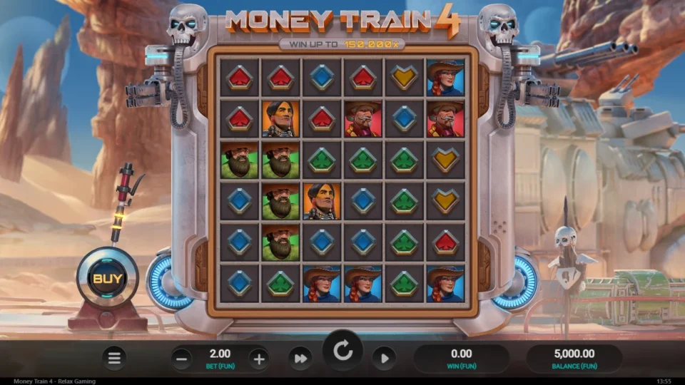 Money Train 4: base game, start screen