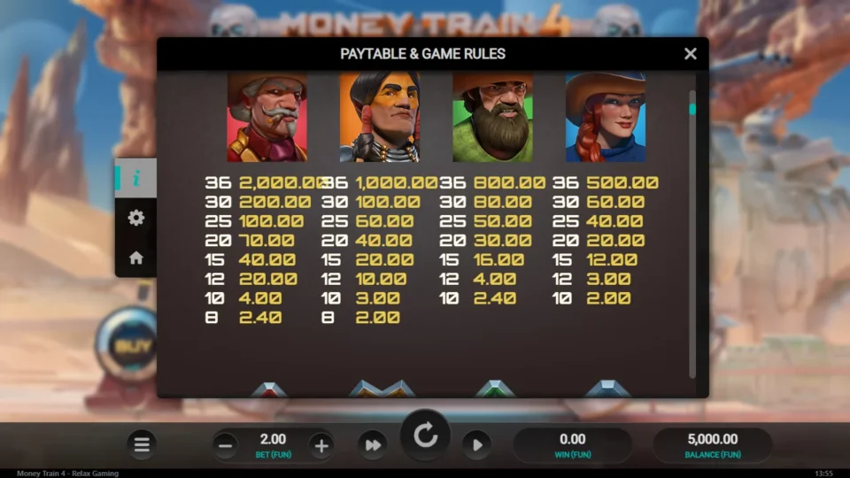 Money Train 4 rules, page 2