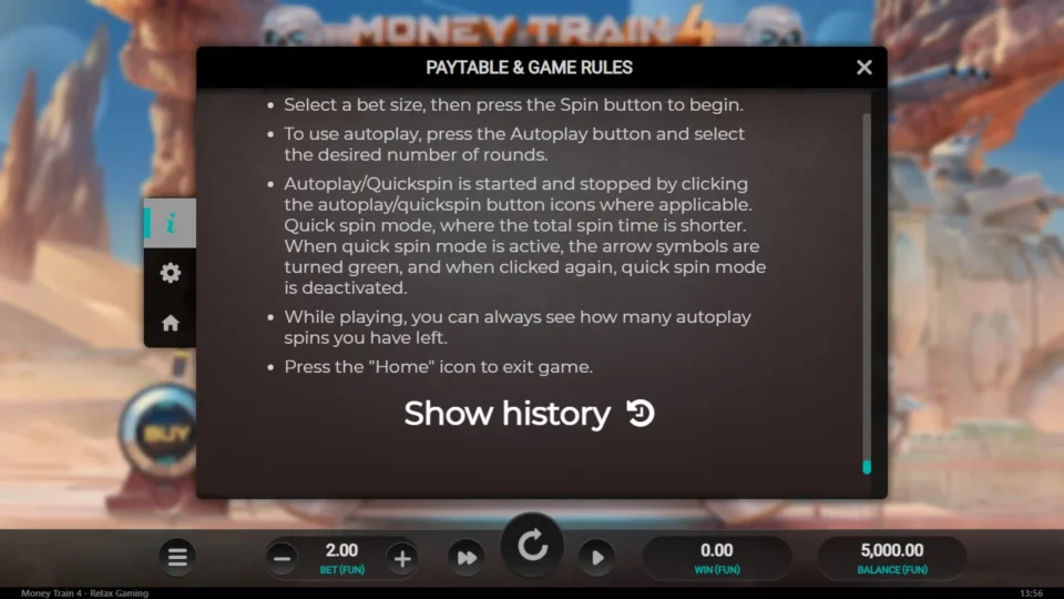 Money Train 4 rules, page 22