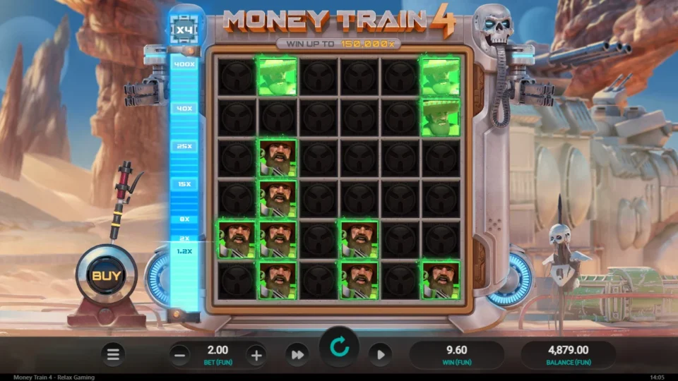 Money Train 4: win 4.8x (9.6) on media spin 58