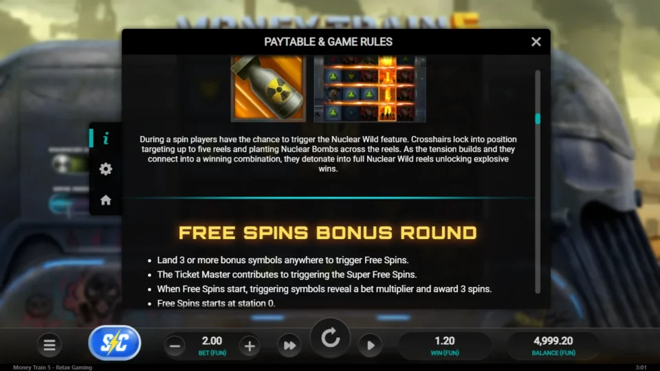 Money Train 5 rules, page 6