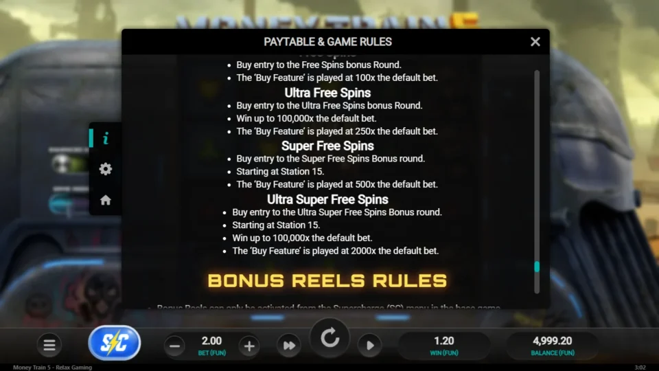 Money Train 5 rules, page 23