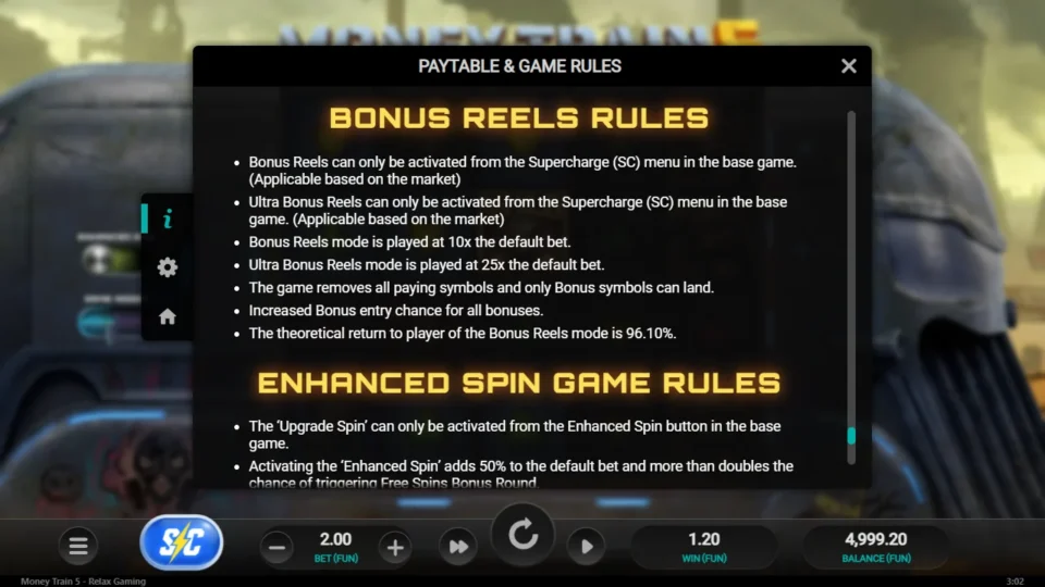 Money Train 5 rules, page 24