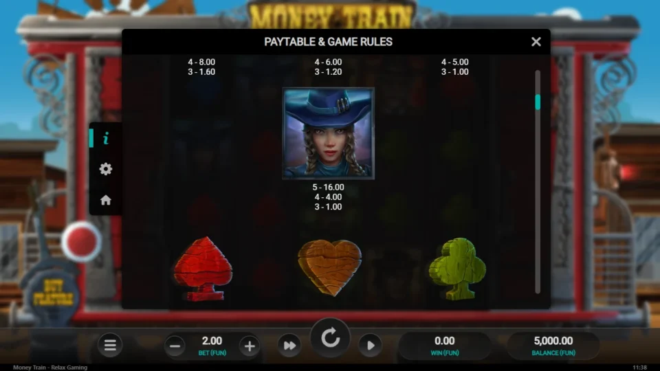 Money Train rules, page 3
