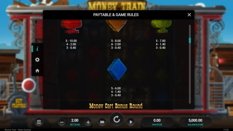 Money Train rules, page 4