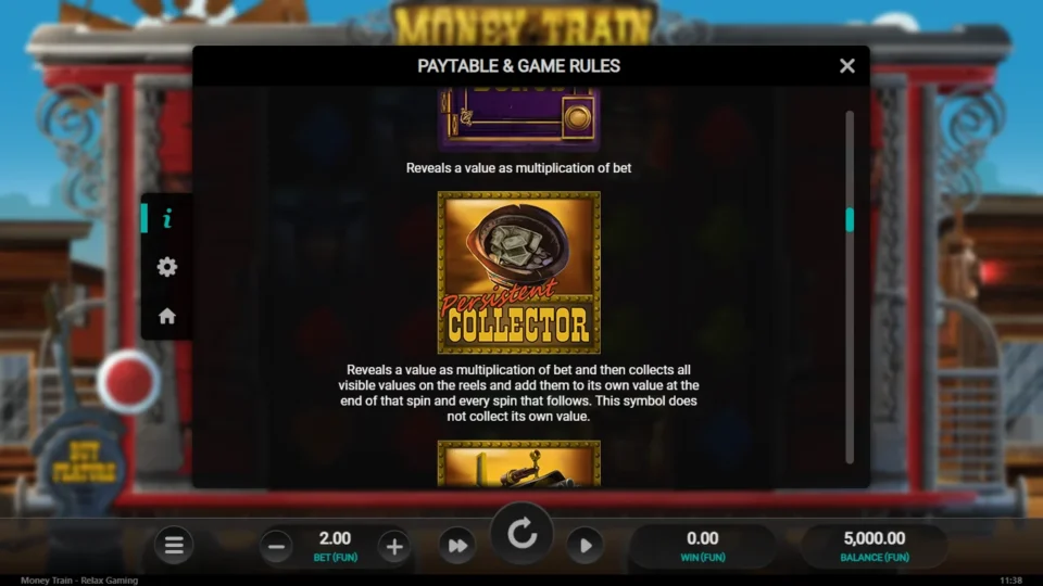 Money Train rules, page 6